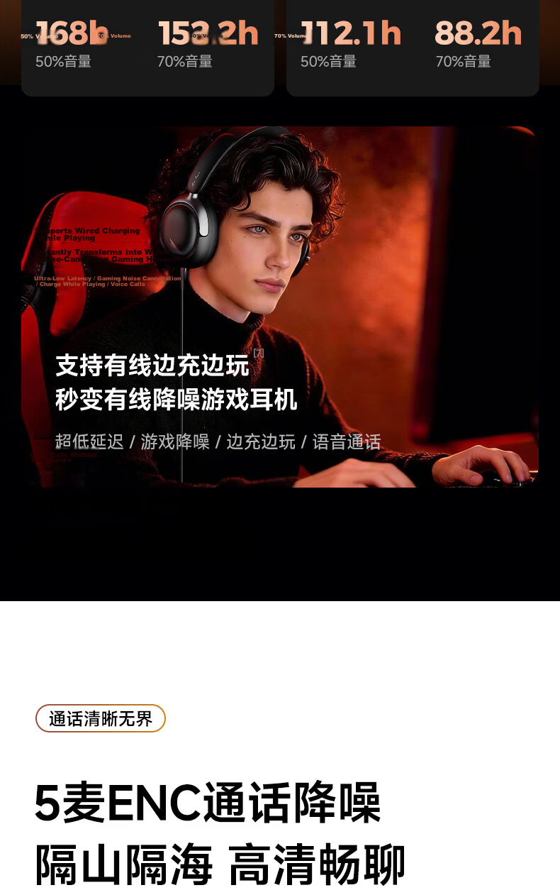 Siberia Feather DM03 Smart Dynamic Noise Cancelling [2026 Latest] Over-Ear Bluetooth Headphones Wireless Long Battery Life High-Quality Music Compatible with Apple Huawei Xiaomi Gift 14