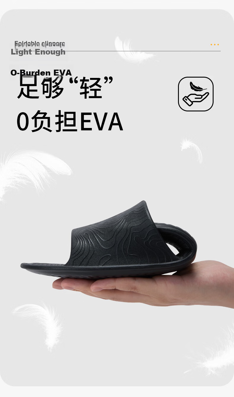 361° Couple Hotel Business Travel Portable Slippers Non-Slip Lightweight EVA Home Slippers Simple Foldable Travel Slippers 9
