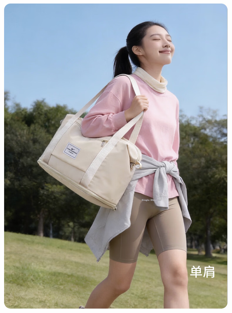 Warrior Women's Large Capacity Handbag Travel Bag Expandable Luggage Bag for Short Trips Business Travel Storage Bag 30