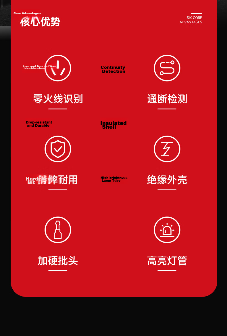 DELIXI ELECTRIC Voltage Tester Pen Electrician Test Pen Live and Neutral Wire Identifier Circuit Break Point Detector Electrician Screwdriver 2