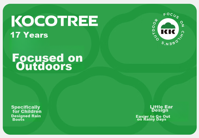 Kocotree KK Tree Kids Waterproof Non-Slip Lightweight Rain Boots for Boys and Girls, School and Kindergarten Water Shoes 1