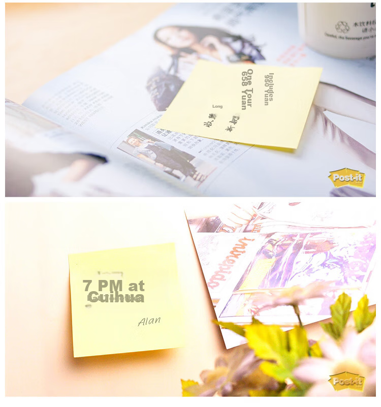 3M Post-it Notes Reminder Sticky Notes Memo Pads Office School Supplies Essential Set 654S-6S Yellow 6-Pack 5