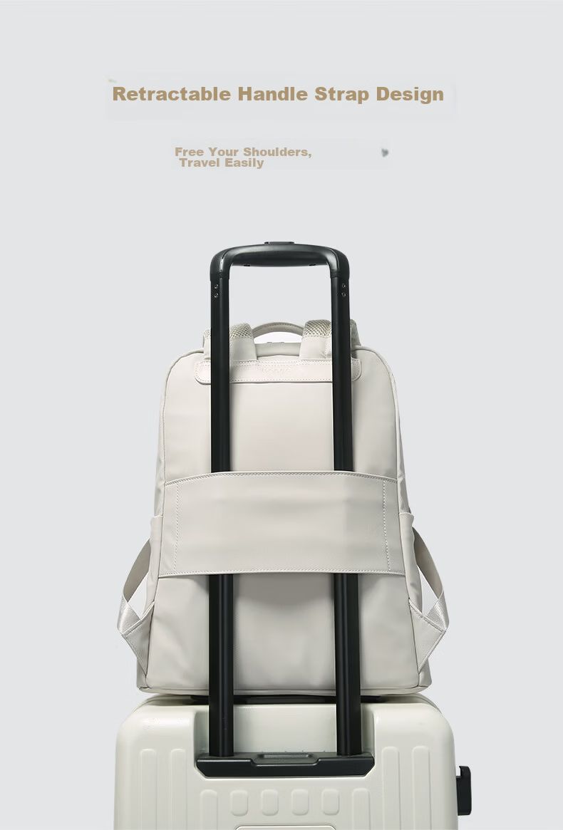 Bange 16-inch Laptop Backpack Business Travel Women’s Shoulder Bag Bookbag Gray Model 505 8