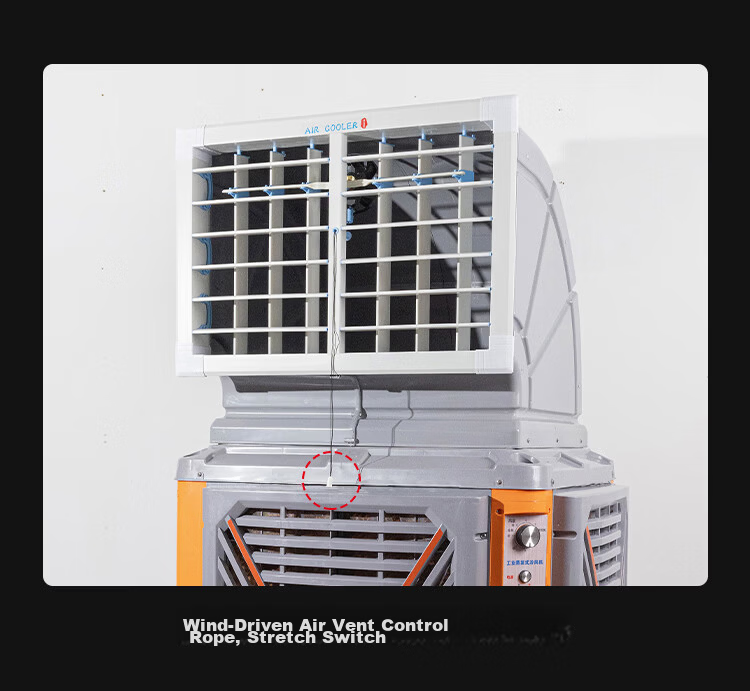 SAST Large Mobile Industrial Cooling Fan/Cooler/Air Conditioner Fan for Livestock Farms, Factories, Workshops Commercial Refrigeration/Fast Cooling High Air Volume [Item No. 748] 13
