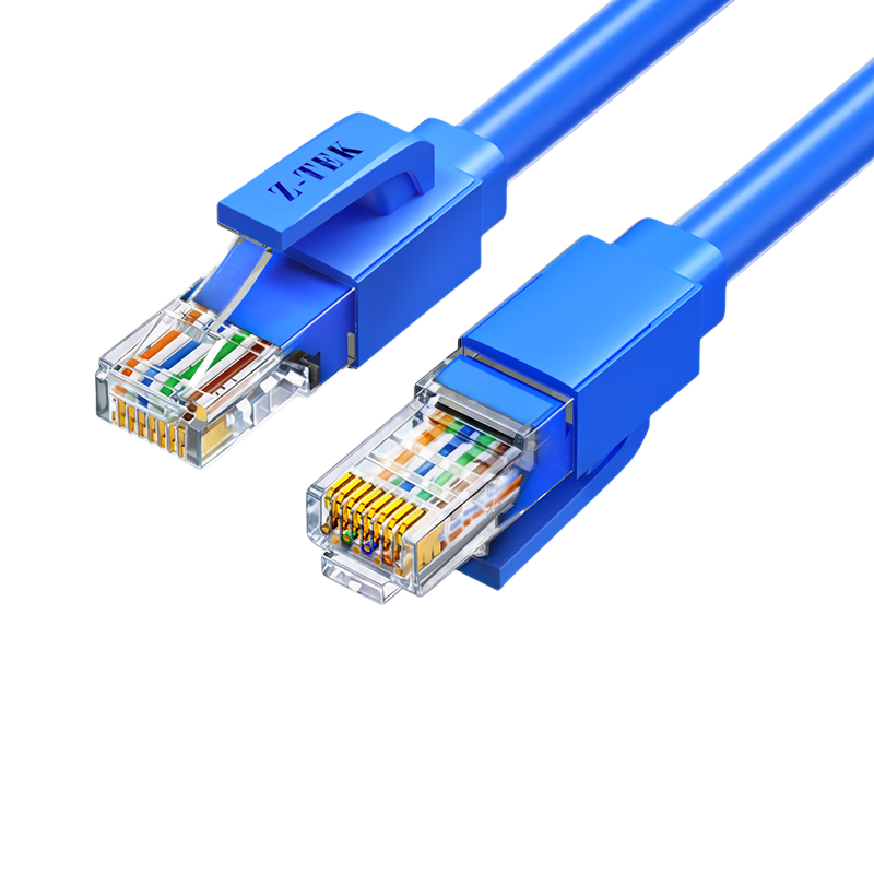 LITET CAT6 Ethernet Cable 1m Gigabit High-Speed Broadband Cable CAT6 Home Computer Router 5G Network Engineering Surveillance 8-Core Finished Patch Cord 2.5G Blue Z6-010BL