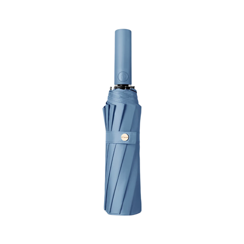 C'mon Fully Automatic Umbrella, Three-Fold Sunshade, UV Protection for Women And Men, Business Umbrella, Double Bone Haze Blue