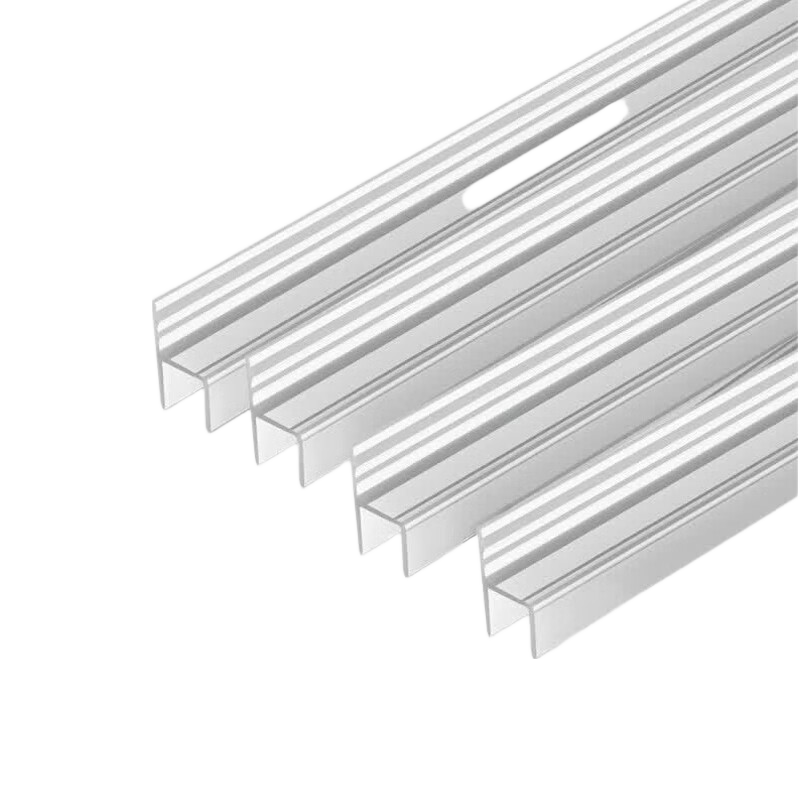 Cigeman Glass Door Seal Strip, H-Shaped Shower Room Water Barrier Strip, Bathroom Door And Window Soundproof Waterproof Rubber Strip