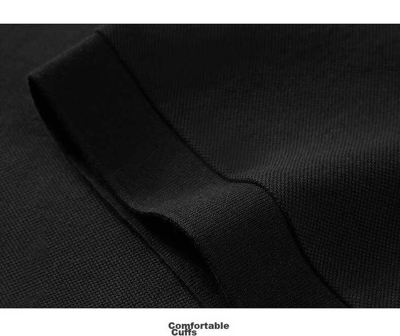 Peacebird Antibacterial Men's Loose Fit Polo Shirt Black First Batch L 19