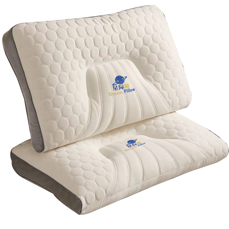 Nanjiren Thailand Latex Pillow Fiber Core Neck Support Pillow Home Medium-High Adult Single Pillow Dormitory Student Sleep Pillow Core