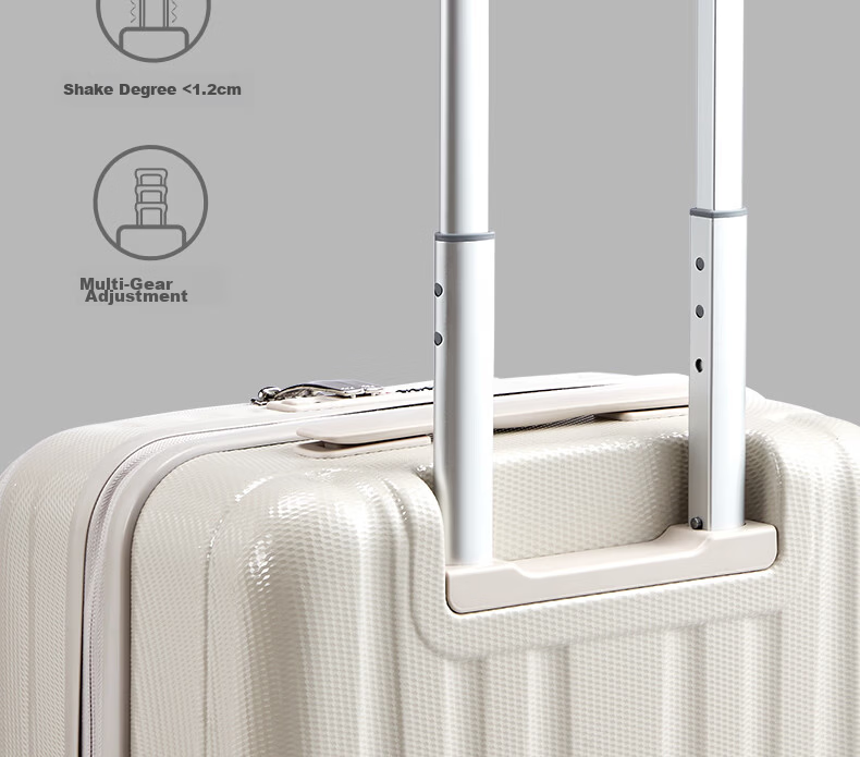 Hanke Expandable Luggage Women Trolley Large Capacity Men Carry-On Suitcase 20 Inch Ivory White Side Opening 41