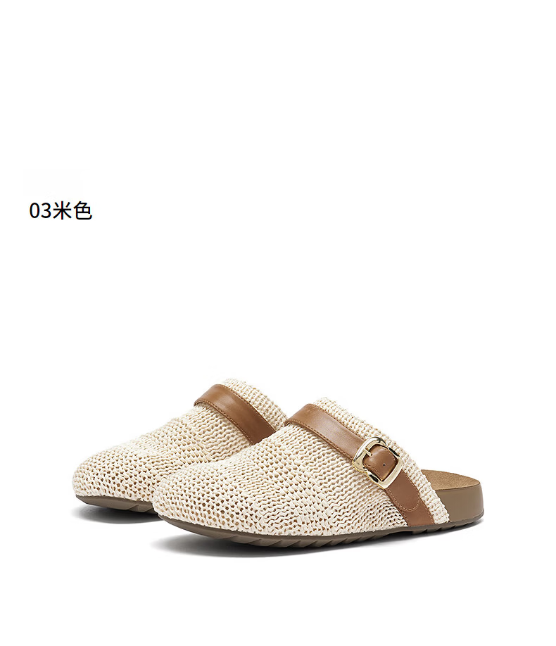 Hotwind Vintage Birkenstock Style Women's Slip-On Sandals 2026 Autumn New Versatile Mules 9