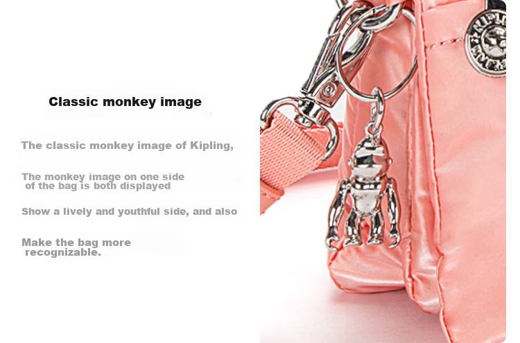 Kaipulin RIRI Glamorous Orange Pink Women's Shoulder Bag Birthday Gift Crossbody Bag 11