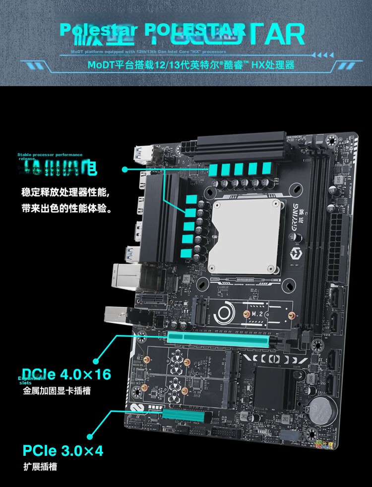 Intel Core 13th Gen i7-13700HX Onboard CPU Kit Modt Desktop Motherboard PC Office Gaming Productivity Design DDR4 RAM 9