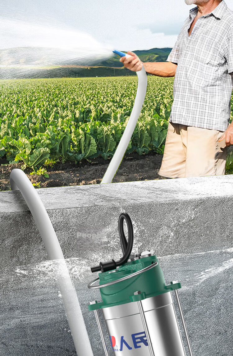 People Stainless Steel 220V Household Sewage Pump Water Pump Agricultural Well Clean Water Small High Lift Sewage Pump 14