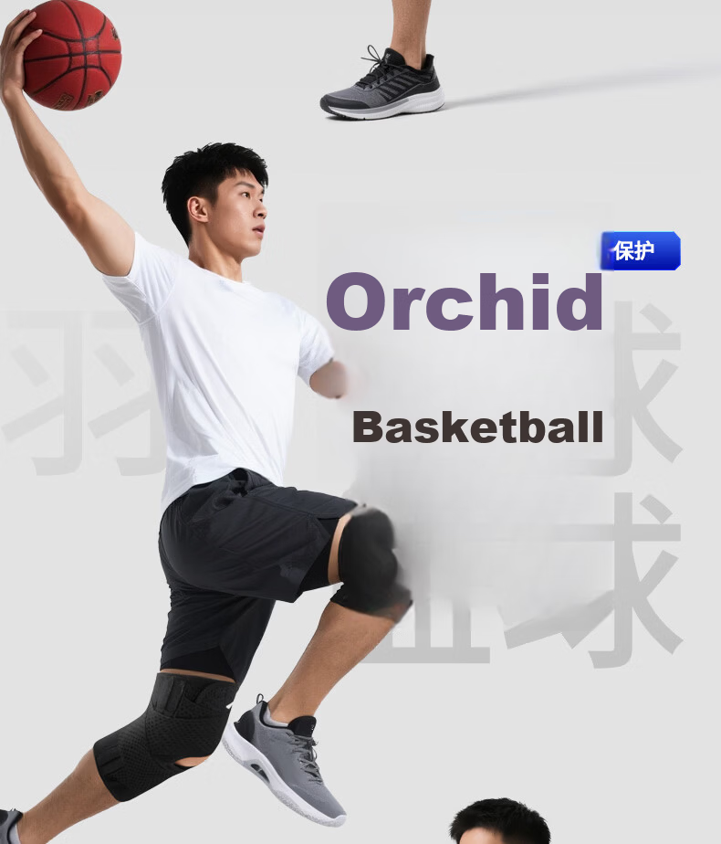 Li-Ning Knee Brace Summer Thin Meniscus Injury Protection Joint Patella Unisex for Hiking Running Badminton Basketball 25