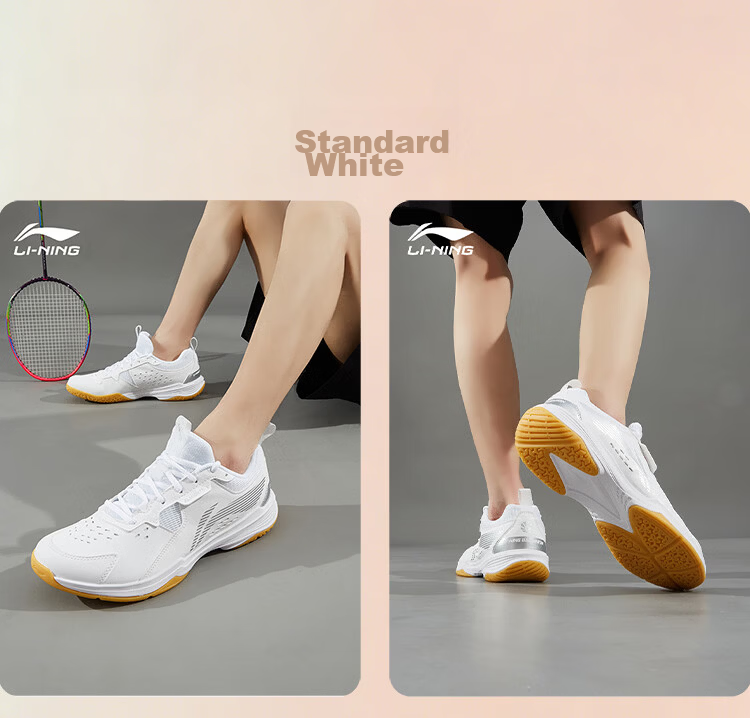 LI-NING Badminton Shoes All-Rounder V Series Unisex Adult and Kids Parent-Child Durable Anti-Twist Non-Slip Shock Absorption 13