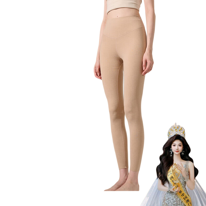 COVER ORANGE High Waist Thermal Leggings for Women Antibacterial Plus Size Autumn Winter Shaping Tummy Control Knit Pants