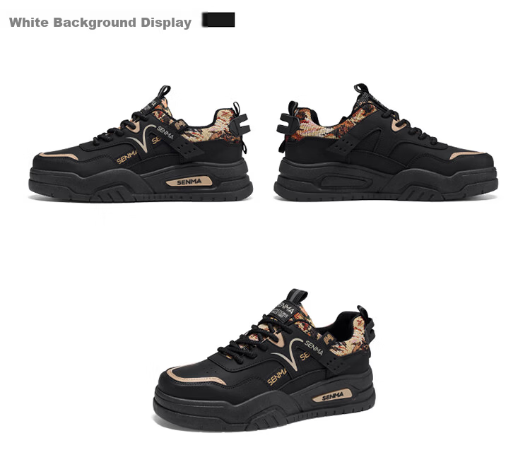 Senma Men's Shoes 2026 New Summer Casual Sneakers Youth Thick Sole Height Increasing Leather Sports Shoes 21