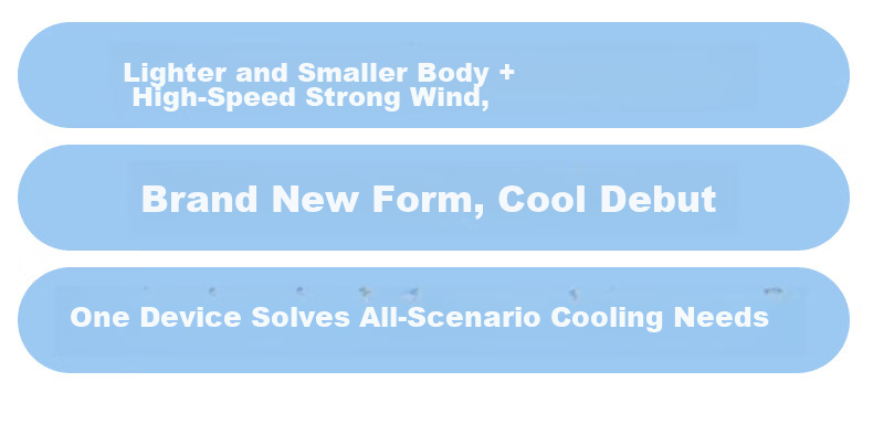 CHIGO Heavy-Duty New Handheld Mini USB High-Speed Cooling Rechargeable Fan Long Battery Life Portable Neck Hanging Silent Student Outdoor Cooler 11