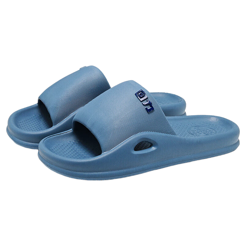 Warrior Sports Fashion Men's Slippers Indoor and Outdoor Versatile Outdoor Soft Elastic Sports Men's Beach Sandals HL0183 Gray Blue Size 42