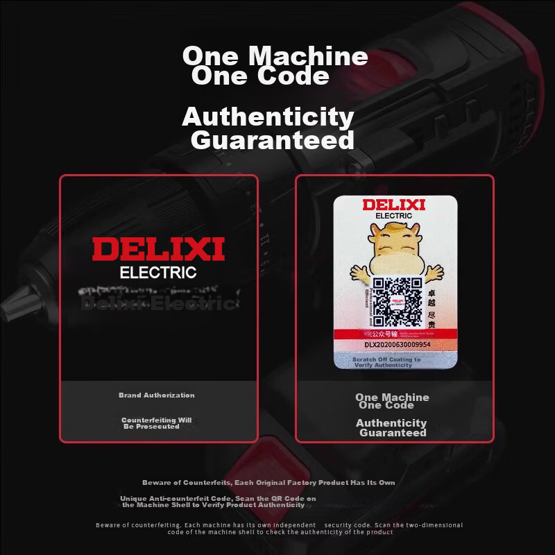 Delixi Electric Impact Drill Household Complete Toolbox 220V Multifunctional Cordless Electric Drill Electric Screwdriver Handheld Drill 6