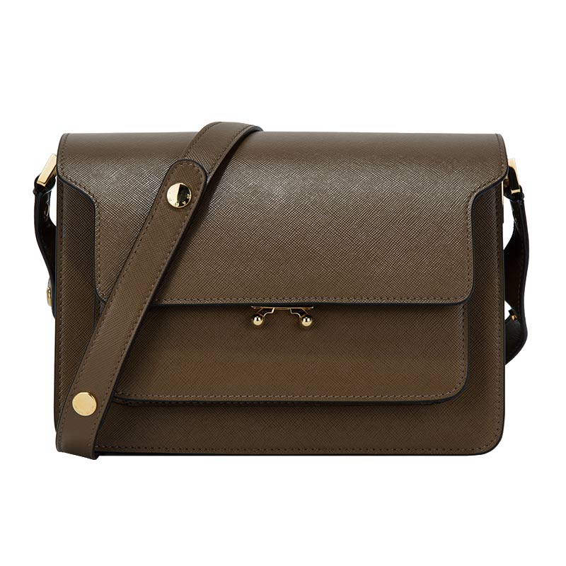 marni 玛尼 女士土棕褐色牛皮时尚单肩包 sbmpn09no1 lv520 zm28n