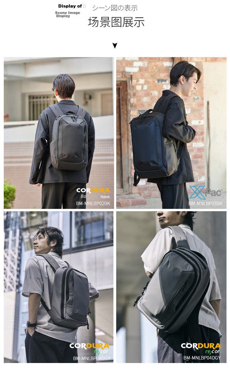 ELECOM MNL City Pack Urban Commuter Backpack High-End Sturdy Business Travel Large Capacity Laptop Bag for Men 9