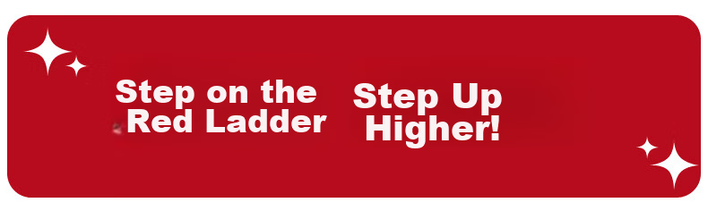 Aopeng Folding Household Five-Step Ladder Indoor Multi-Functional Climbing Ladder with Handrail Red Ladder Gift for Housewarming 1