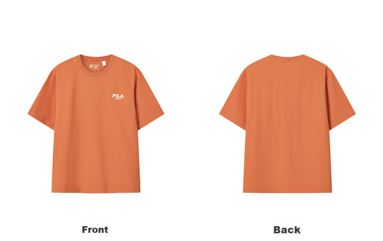 FILA 2026 Summer Moisture-Wicking Quick-Dry Couple Short Sleeve T-Shirt Fashionable Round Neck Casual Sun Protection Top 96