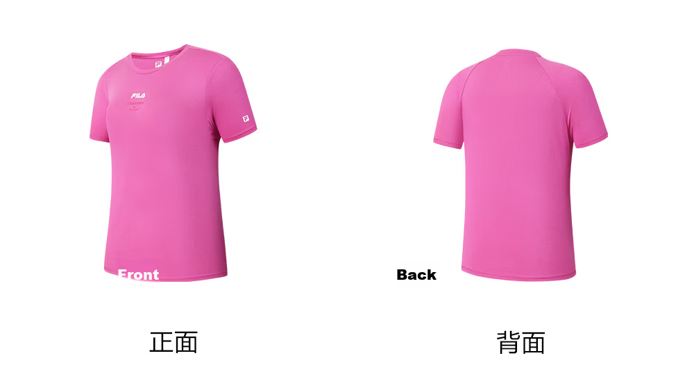 FILA Official Colorful Women's Short Sleeve T-Shirt 2026 Summer Moisture-Wicking Quick-Dry Fitness Sports Yoga Running Tee 62