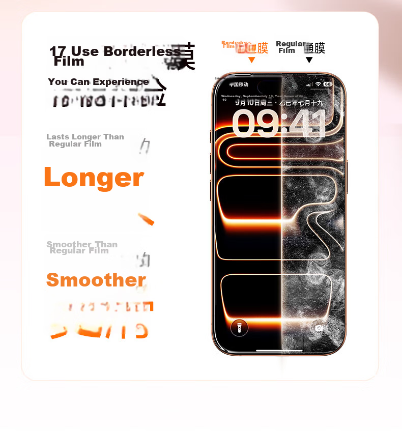 UGREEN [No Black Border, No Screen Obstruction] Tempered Glass Screen Protector for iPhone 16 Plus, Compatible with iPhone 15 Plus, Borderless HD Anti-Fingerprint, Drop-Proof, Explosion-Proof Protecti 18