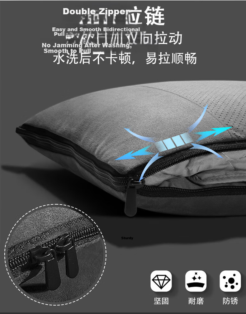 GREAT LIFE Car Pillow Blanket Dual-Use Foldable 3-in-1 Cushion Car Waist Support for Maybach Mercedes-Benz BMW Audi 3