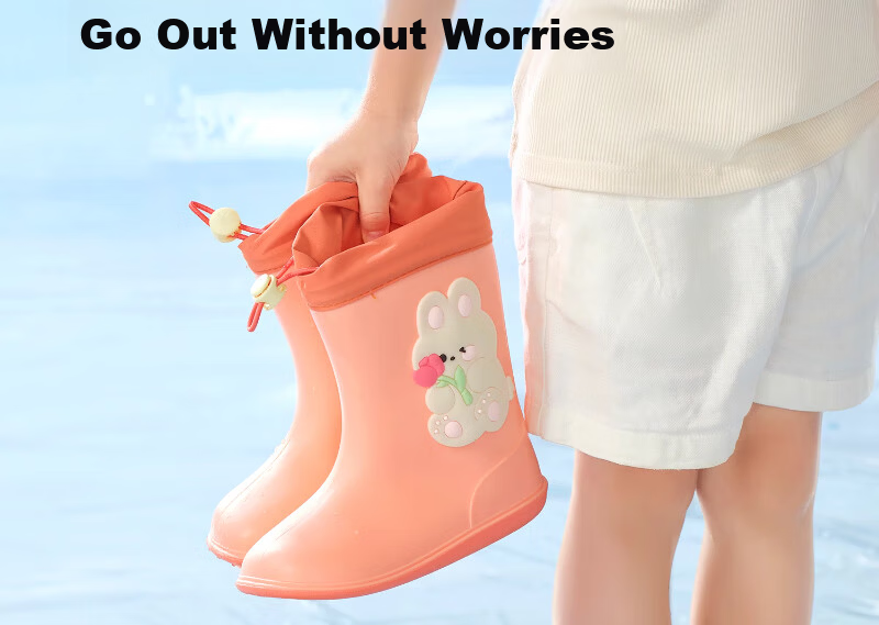 Scoornest Kids Waterproof Rain Boots Non-Slip Toddler Boys Girls Water Shoes 2025 New Model 20
