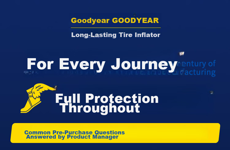 Goodyear Portable High-Pressure Wireless Car Tire Inflator Pump for Vehicles and Bicycles 12