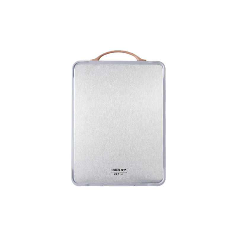 KBH Antibacterial Stainless Steel Cutting Board, Thickened Non-Slip Anti-Mold Chopping Block, Household Double-Sided Cutting Board, 40*28*1.8cm