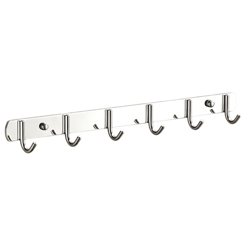Xinpei Stainless Steel Hooks, Bathroom Coat Rack, No Drilling Required, Strong Adhesive Hooks, Toilet Hangers, Bathroom Storage Rack