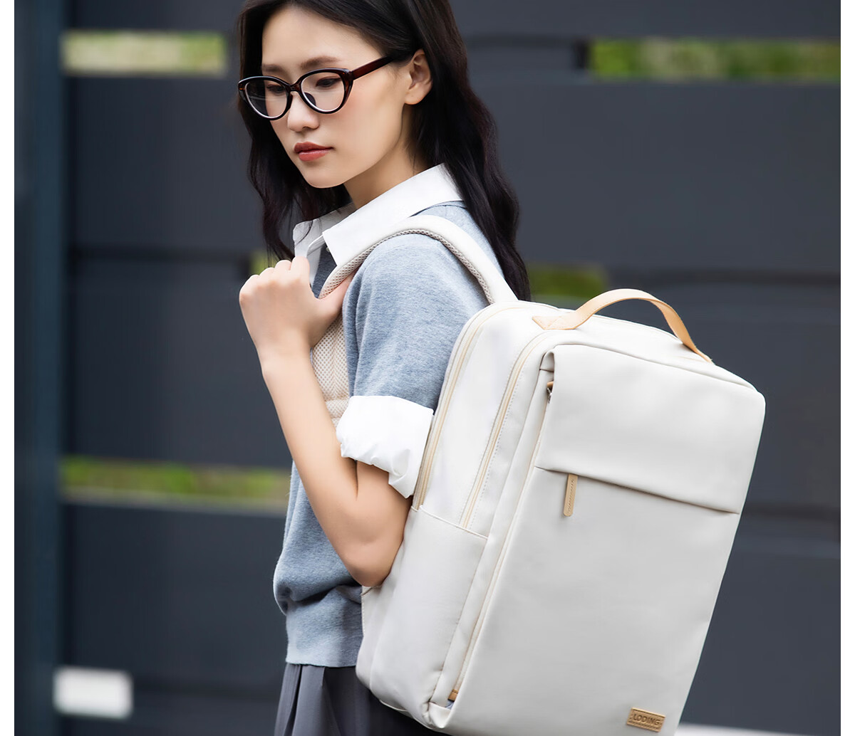JINSHIWQ Laptop Backpack Women High-End Airbag Shockproof Notebook Bag Business Commuter Large Capacity Computer School Bag 7