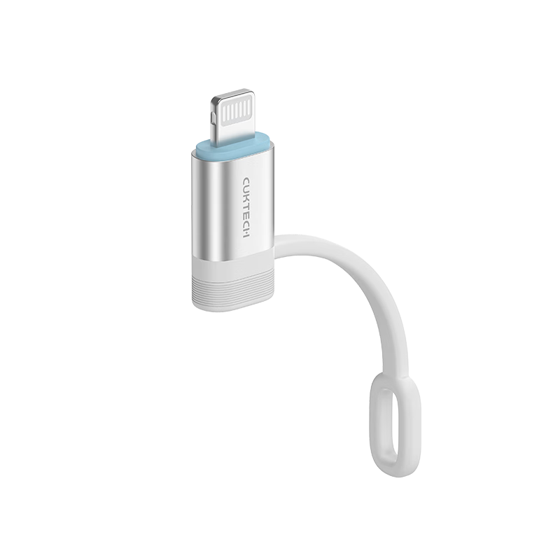 CUKTECH Coolstate CP Apple MFi Certified Adapter 3A Fast Charging Type-C to Lightning Converter Charger Data Transfer Android Apple Adapter White