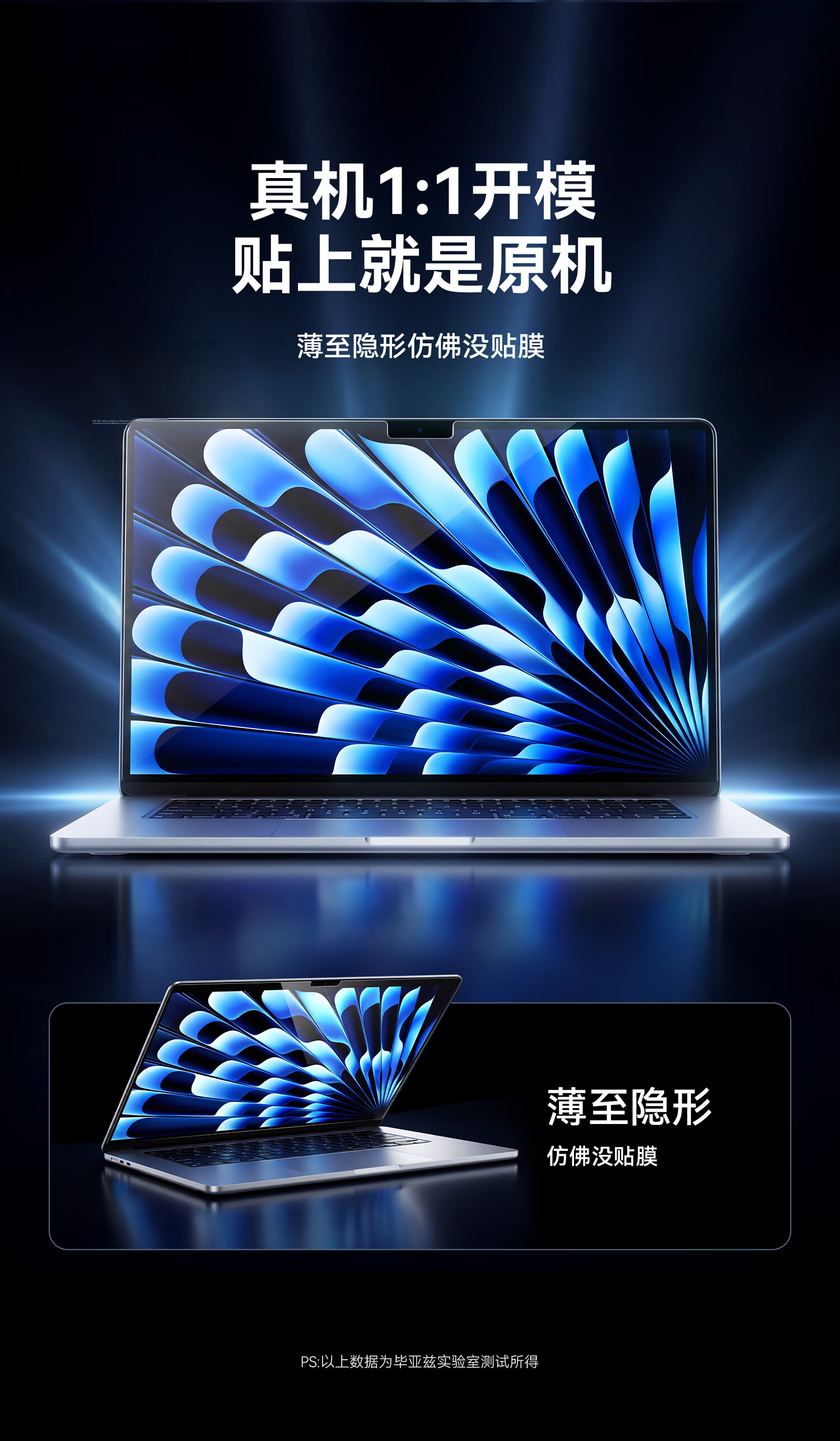 BIAZE Magnetic Blue Light Protection Screen Protector for Apple MacBook Pro 14-inch M5/4/3/2 2026/25/24 Laptop HD Film 9