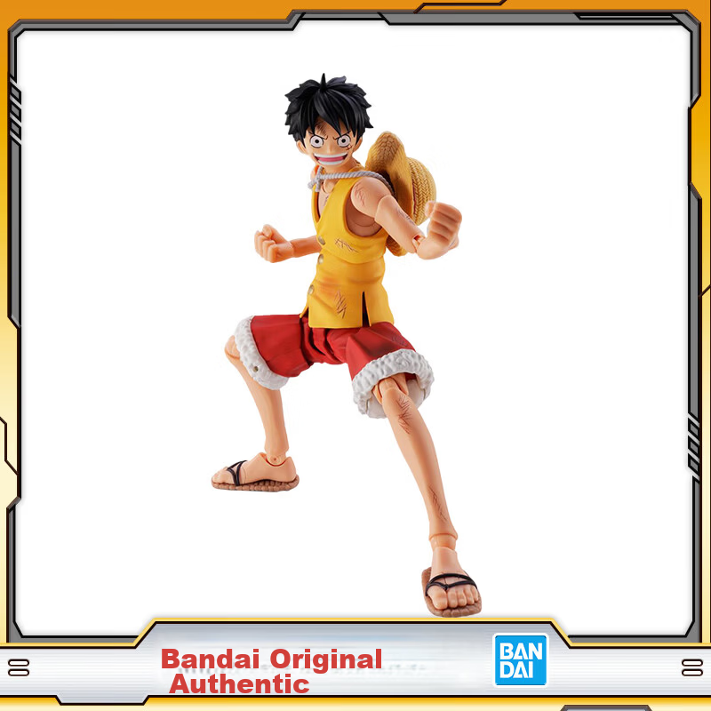 Bandai SHF Luffy One Piece Marineford Summit Battle Action Figure Anime Merchandise