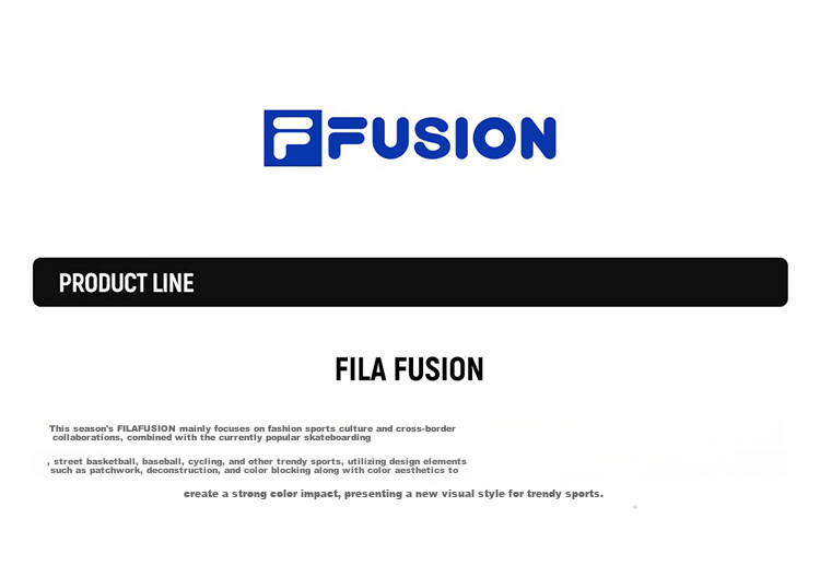 FILA FUSION Fashion Casual Couple's Knit Short Sleeve Summer Cotton T-Shirt 1