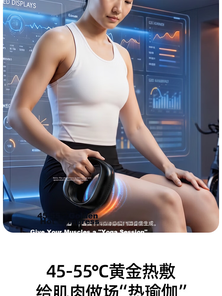 Anta Fascia Gun Fat Burning Machine Abdominal Fascia Ring Slimming Rapid Belly Fat Loss Waist Belt Full Body Shaping Lazy Fitness Abdominal Muscle Massager Gift for Men and Women 4