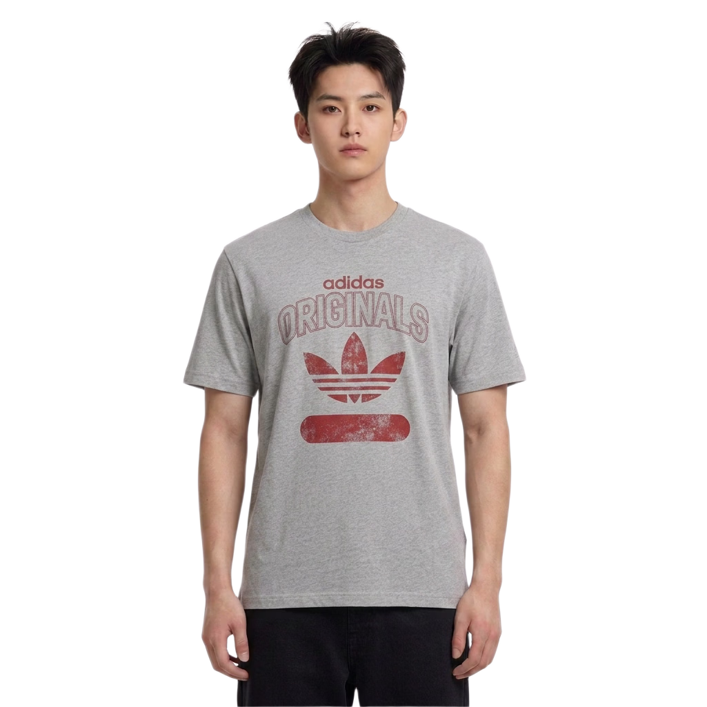 Adidas Originals Men's VARSITY 1972 TE Short Sleeve T-Shirt KX1985 Light Grey L
