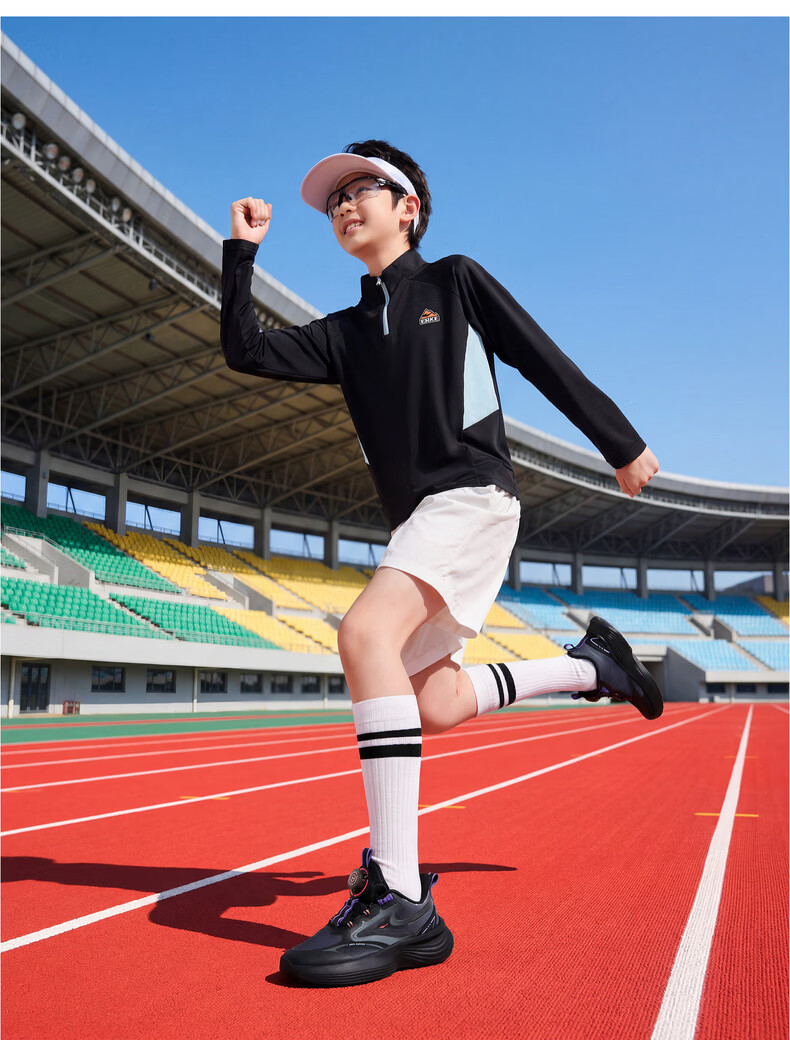 ERKE Kids Boys Cushioning Running Shoes Children's Breathable Outdoor Dial Buckle Sneakers White/Cool Green/Black Size 40 37