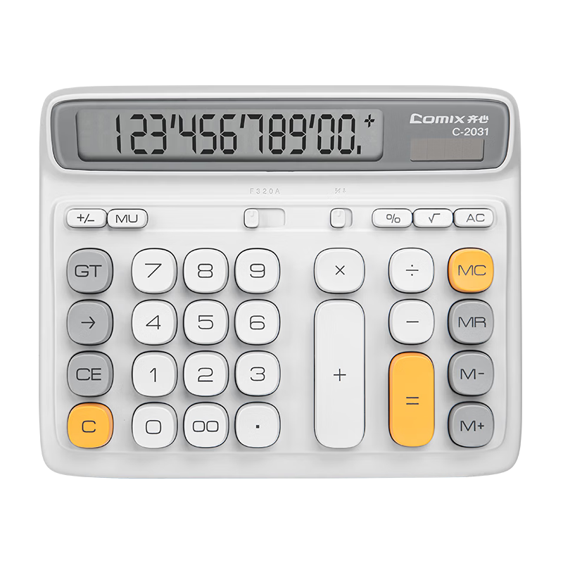 COMIX Portable Student Calculator Super Popular Edition for 4th Grade, Synchronized with Elementary, Middle, and High School Math Textbooks, Multifunctional Calculator, Skin-Friendly Sky Blue