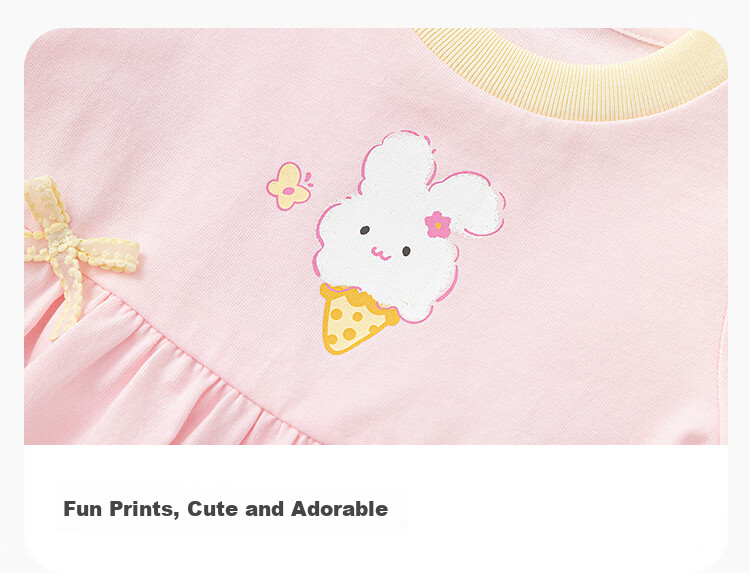 Balabala Kids Dress Baby Dress 2026 Summer New Girls Princess Dress Cotton Breathable Cute 15