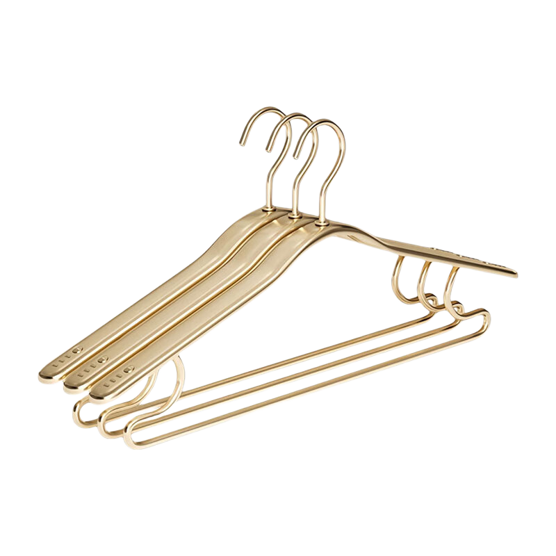 Jingxun Aluminum Alloy Hangers, Luxurious And High-End, for Home Use, Upgraded Wide Shoulder Hangers, Thickened And Enlarged, Pack of 5