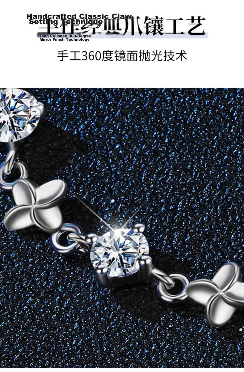Kefuni Lucky Four-Leaf Clover Bracelet for Women 2026 New Niche Light Luxury High-End Birthday Qixi Festival Gift for Girlfriend 12