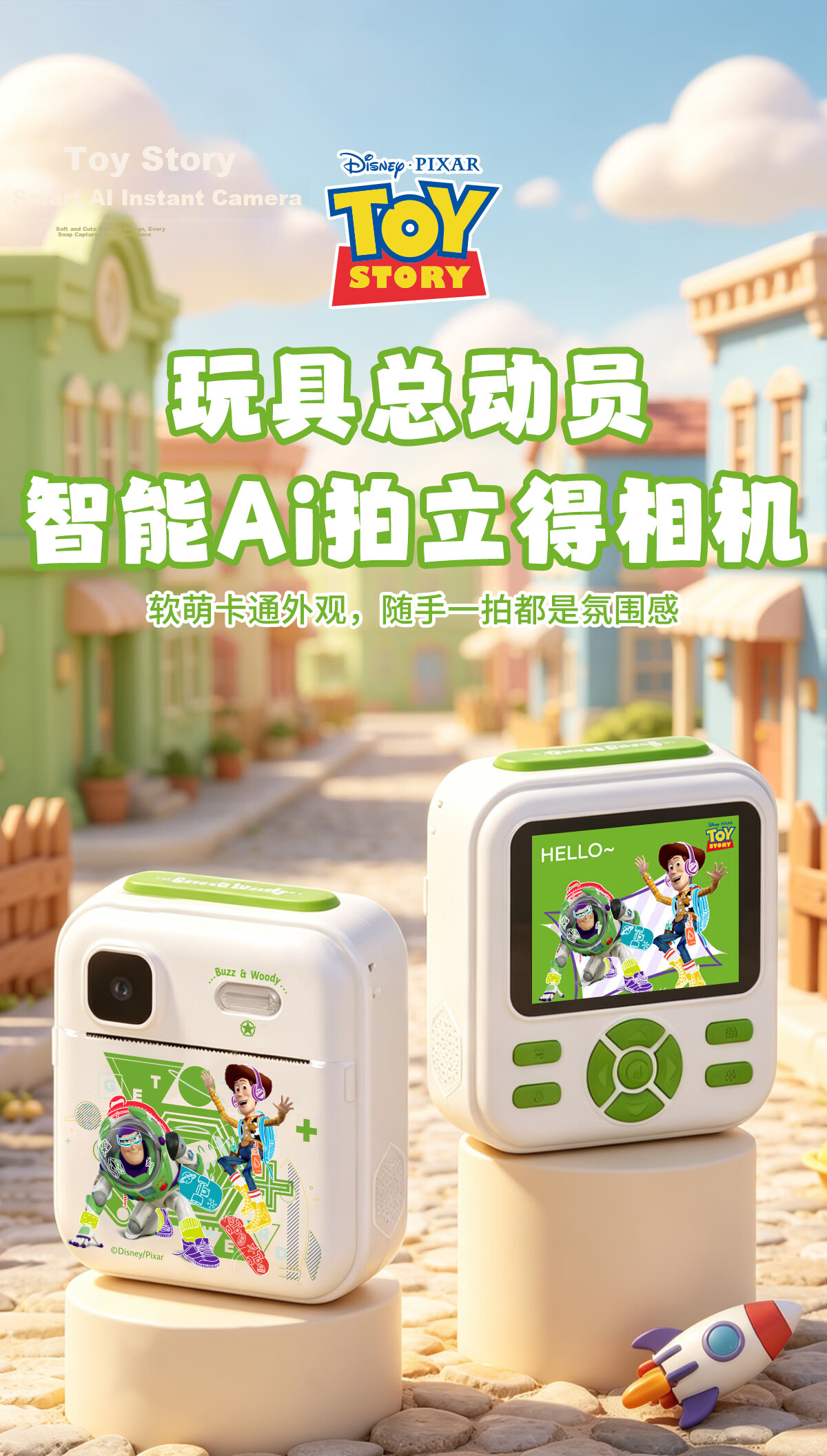 Disney AI Learning Camera Color Instant Print Camera for Kids AI Object and Character Recognition Photo Doodle Birthday Gift 64GB Buzz Lightyear Edition 3