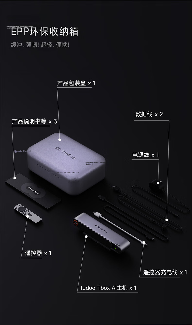 TUDOO Tbox TV AI Box Kids Learning Fitness Mirror Motion Sensor Game Smart 4K Ultra HD Box 30